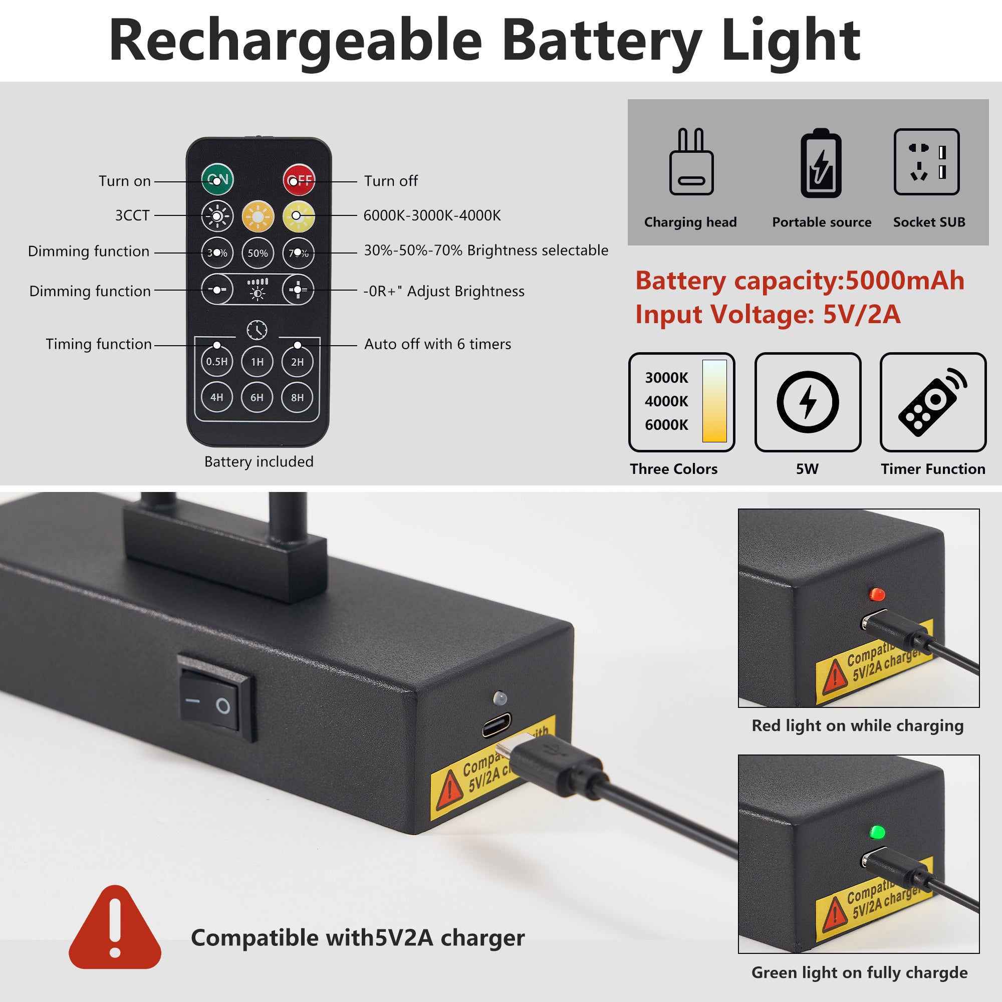 Picture Light Battery Operated With Remote, LED Black Art Lights For Paintings Rechargeable Dimmable And Timer, 16in Wall Sconce For Art Painting Gallery Adjustable Swing Arm For Display