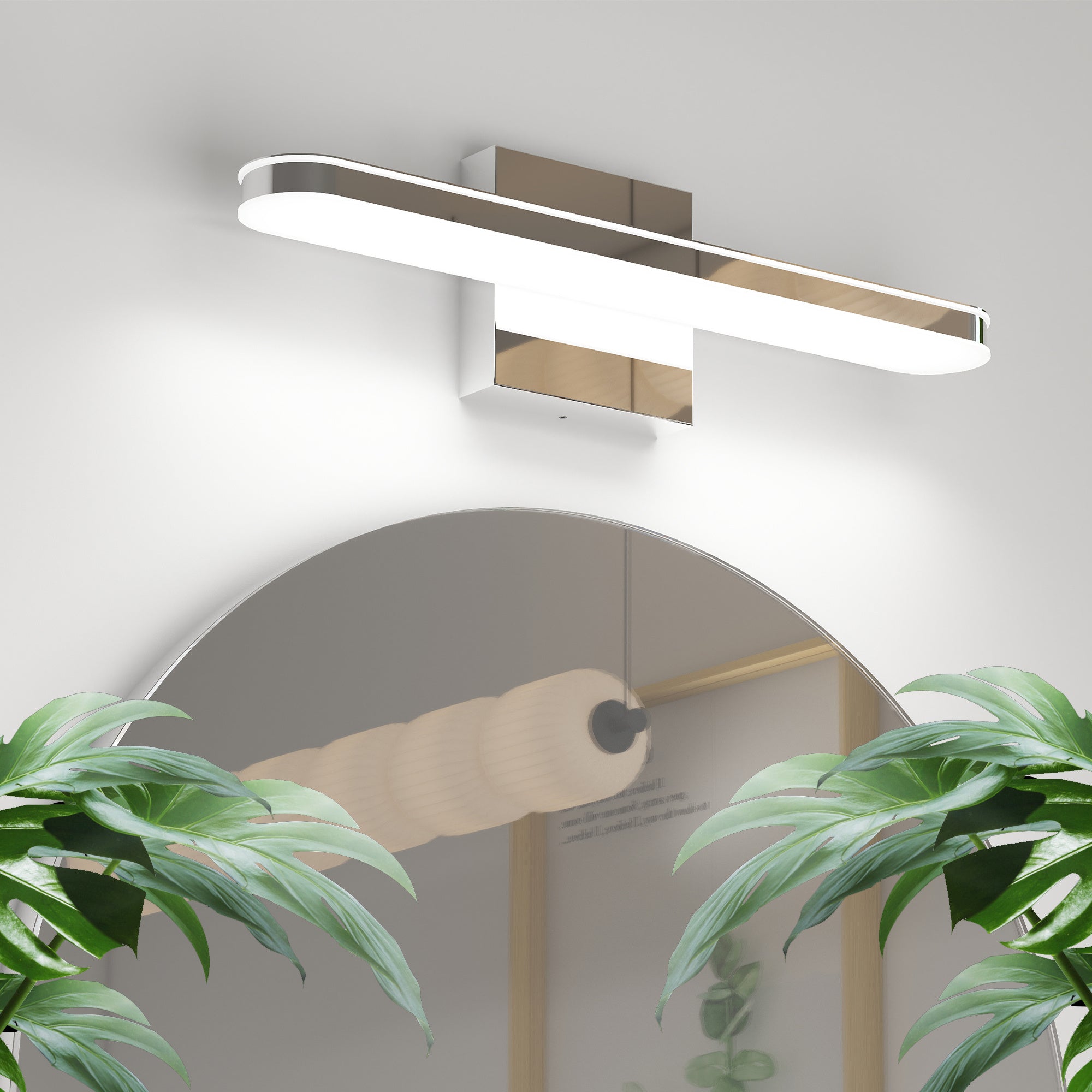 LED Bathroom Vanity Light Bar Dimmable Bathroom Light Fixtures Modern Over Mirror Lighting Fixture 16Inch BathWall LIght 8W Wall Sconce Lighting For Bathrooms Bedroom Living Room Indoor 6000K
